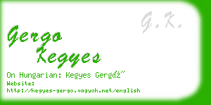 gergo kegyes business card